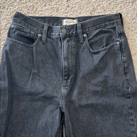 Madewell Denim - Women’s Madewell Washed Black Baggy Straight Leg Jeans - size 29
